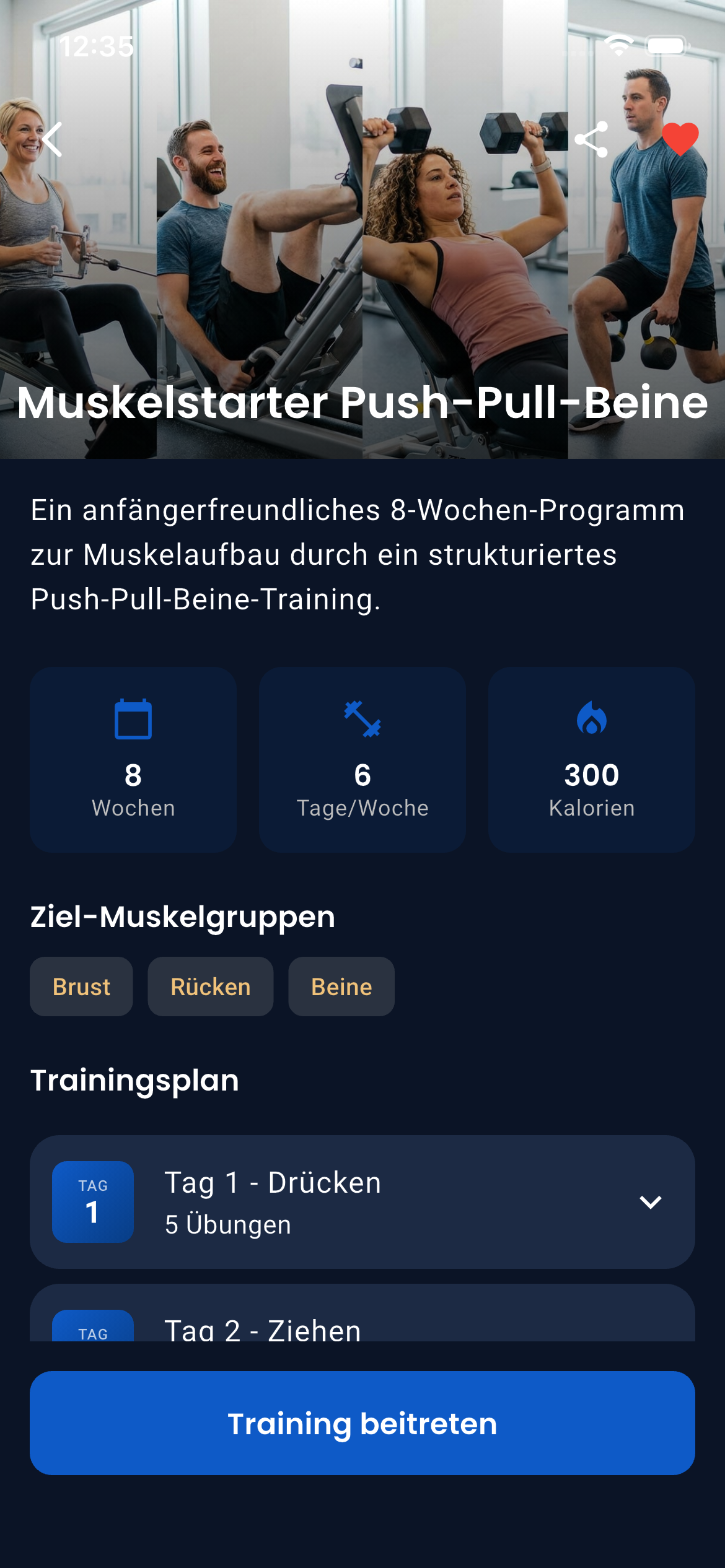 Emrius App Workout Plan