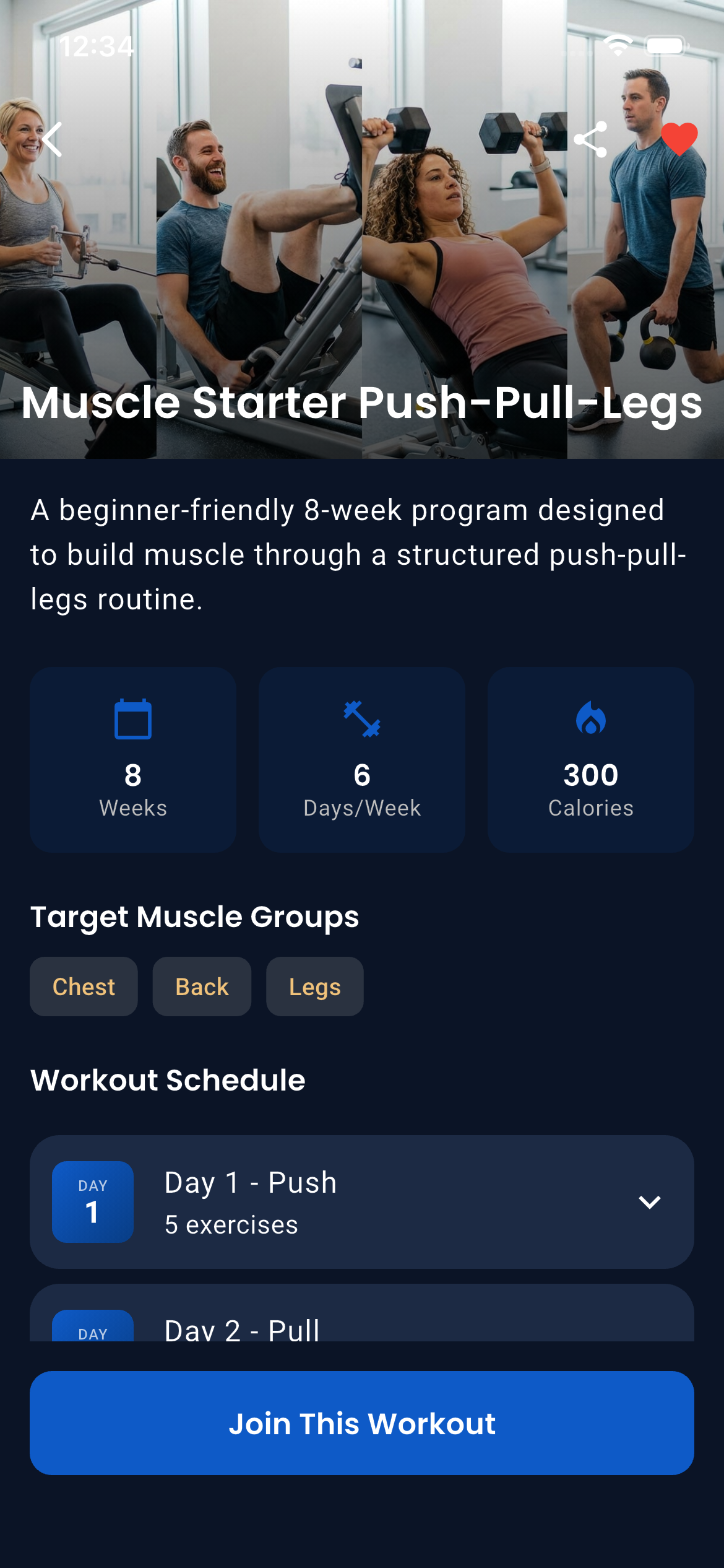 Emrius App Workout Plan