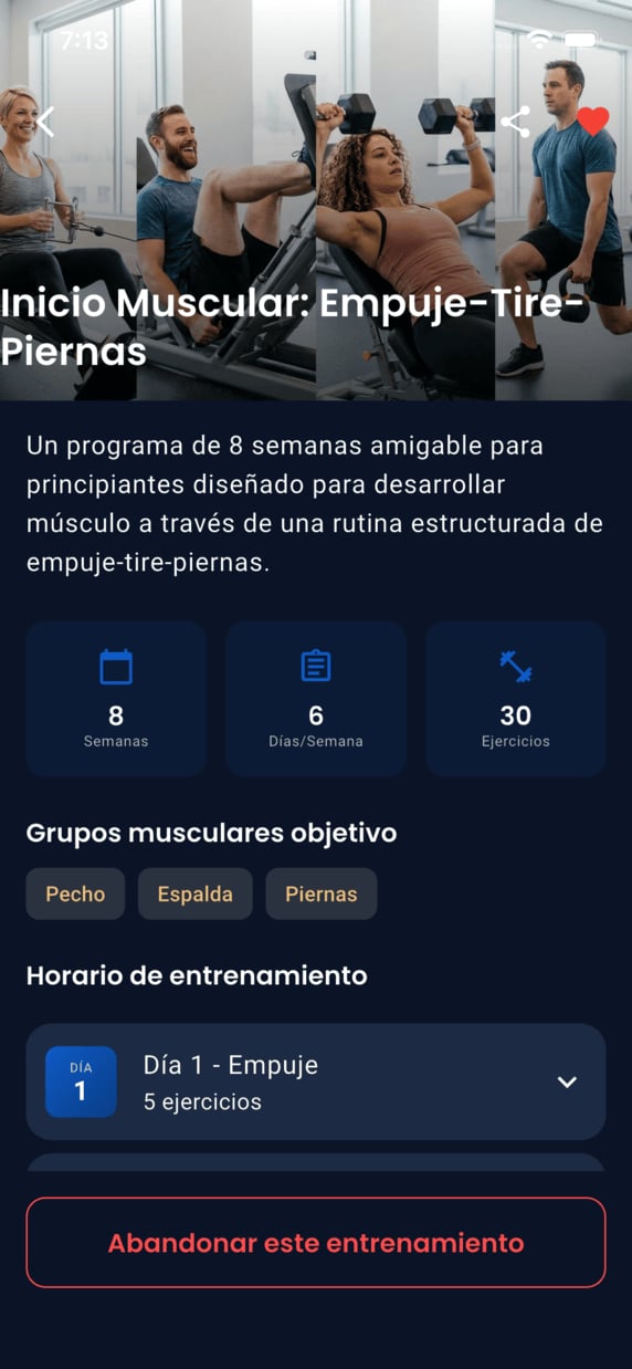 Emrius App - workout