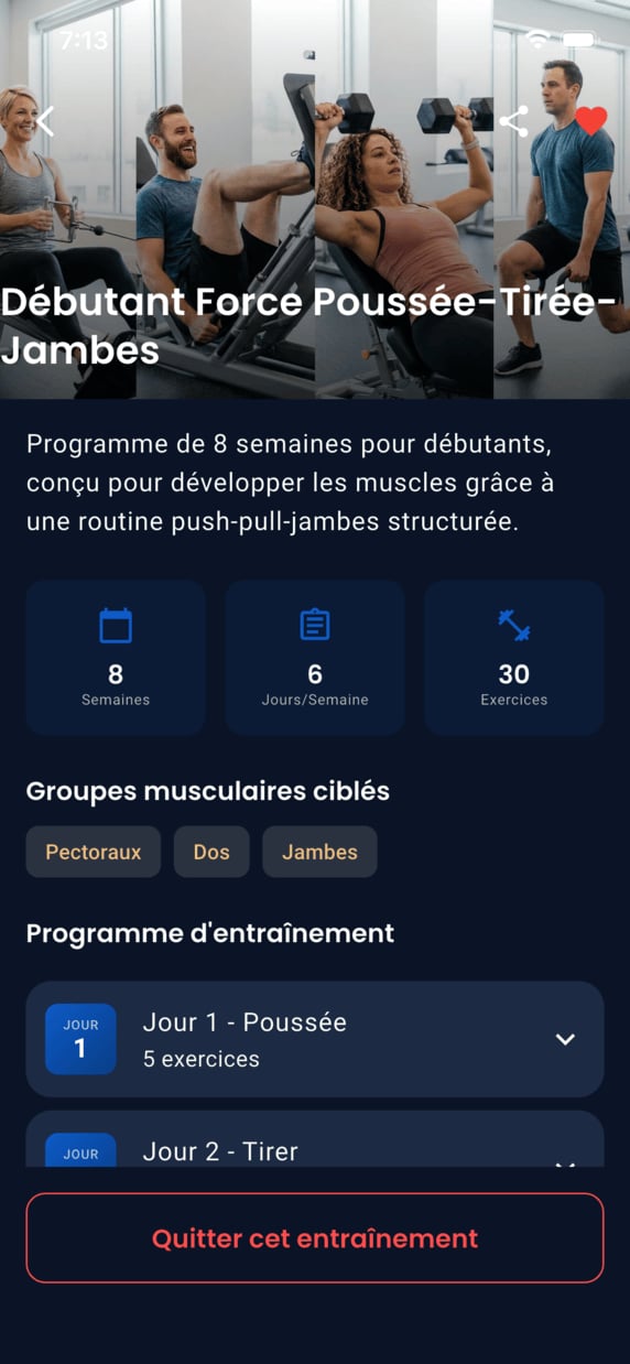Emrius App - workout