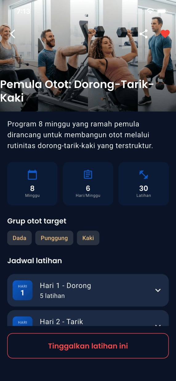 Emrius App - workout