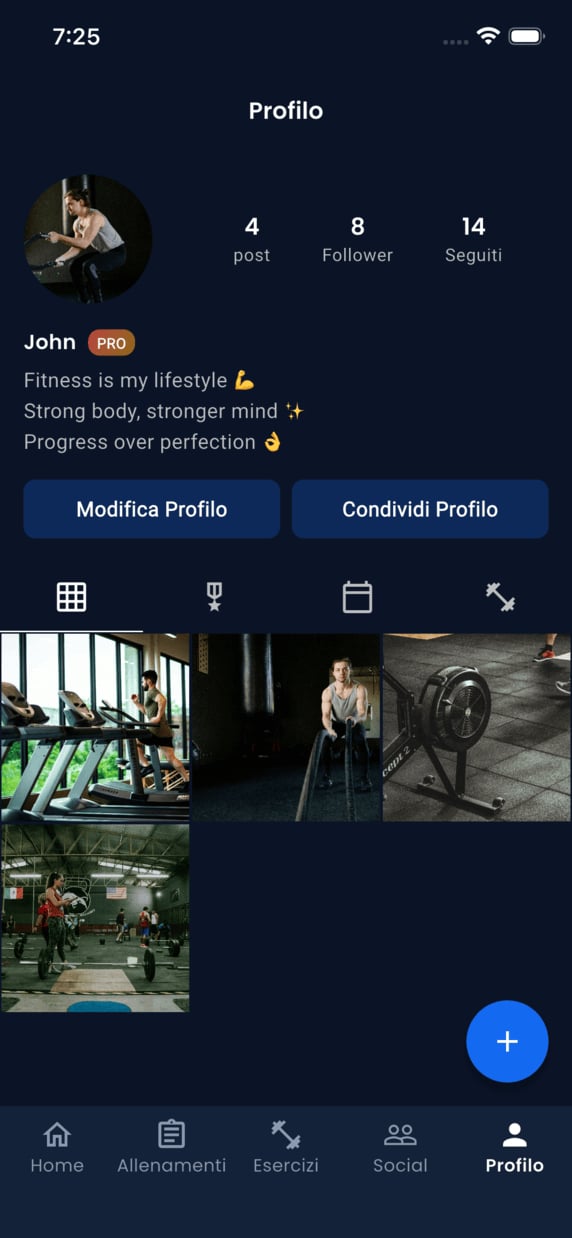 Emrius App - profile