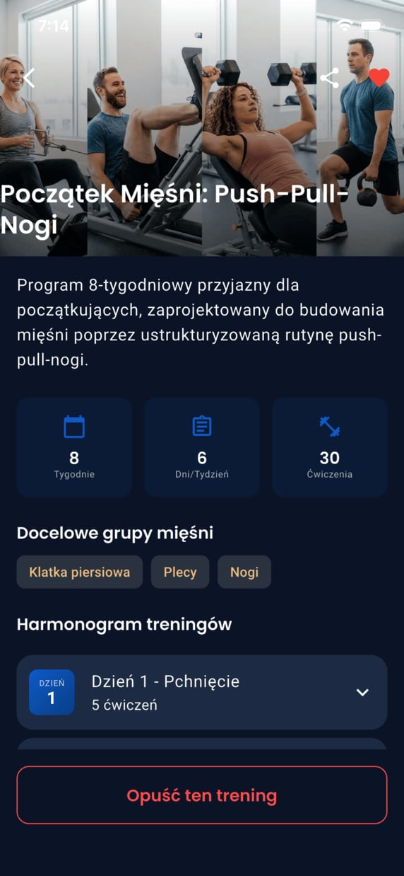 Emrius App - workout